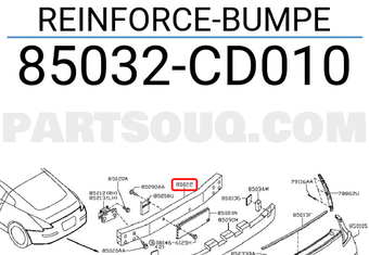 Nissan 85032CD010 REINFORCE-BUMPE