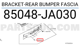 Nissan 85048JA030 BRACKET-REAR BUMPER FASCIA