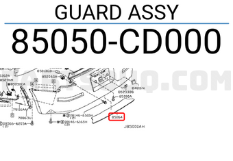 Nissan 85050CD000 GUARD ASSY
