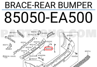 Nissan 85050EA500 BRACE-REAR BUMPER