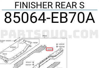 Nissan 85064EB70A FINISHER REAR S