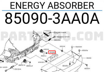 Nissan 850903AA0A ENERGY ABSORBER