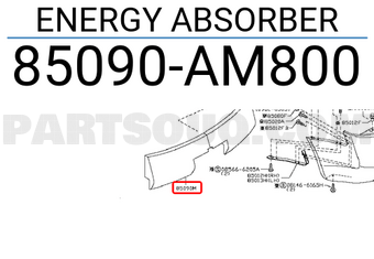 Nissan 85090AM800 ENERGY ABSORBER