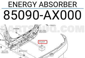 Nissan 85090AX000 ENERGY ABSORBER