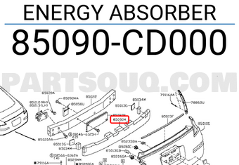 Nissan 85090CD000 ENERGY ABSORBER