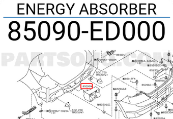 Nissan 85090ED000 ENERGY ABSORBER