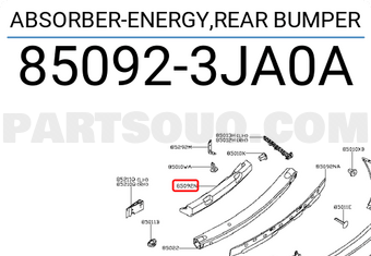 Nissan 850923JA0A ABSORBER-ENERGY,REAR BUMPER