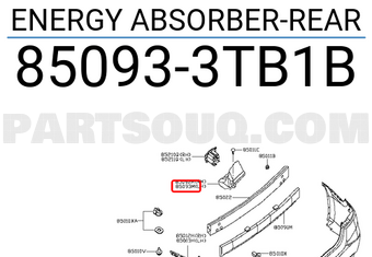 Nissan 850933TB1B ENERGY ABSORBER-REAR