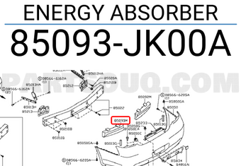 Nissan 85093JK00A ENERGY ABSORBER