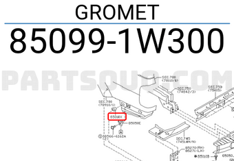 Nissan 850991W300 GROMET