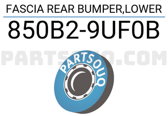 Nissan 850B29UF0B FASCIA REAR BUMPER,LOWER