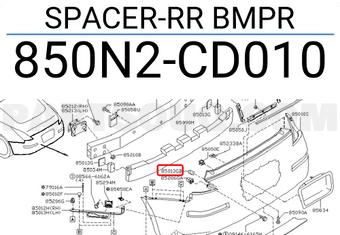 Nissan 850N2CD010 SPACER-RR BMPR