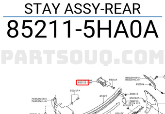 Nissan 852115HA0A STAY ASSY-REAR