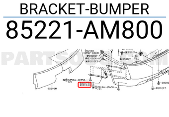 Nissan 85221AM800 BRACKET-BUMPER