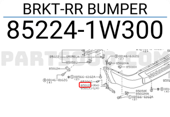 Nissan 852241W300 BRKT-RR BUMPER