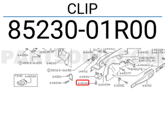 Nissan 8523001R00 CLIP
