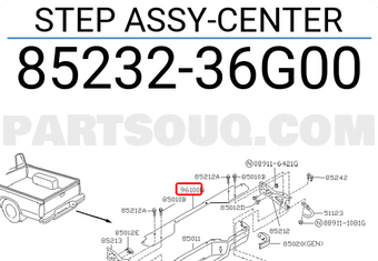 Nissan 8523236G00 STEP ASSY-CENTER
