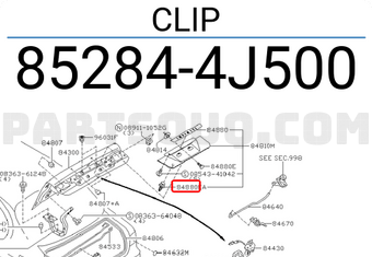 Nissan 852844J500 CLIP