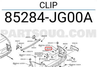 Nissan 85284JG00A CLIP