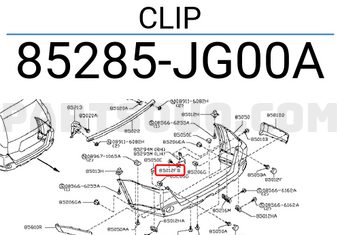 Nissan 85285JG00A CLIP