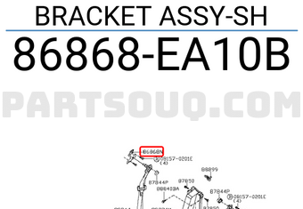 Nissan 86868EA10B BRACKET ASSY-SH