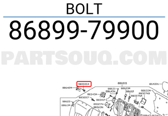 Nissan 8689979900 BOLT