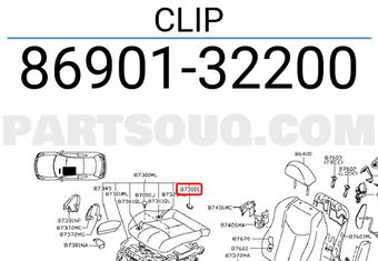 Nissan 8690132200 CLIP