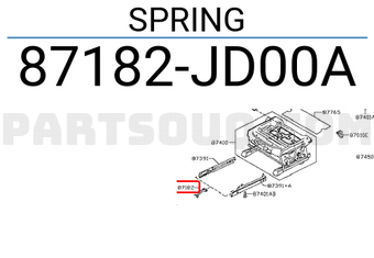Nissan 87182JD00A SPRING