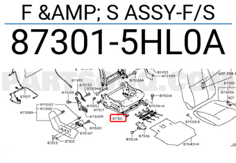 Nissan 873015HL0A F & S ASSY-F/S