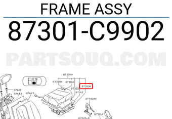 Nissan 87301C9902 FRAME ASSY