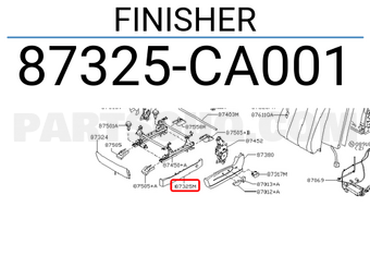 Nissan 87325CA001 FINISHER