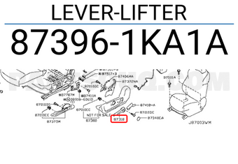 Nissan 873961KA1A LEVER-LIFTER
