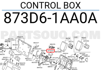 Nissan 873D61AA0A CONTROL BOX