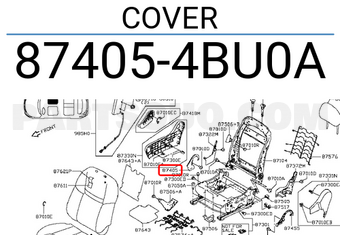 Nissan 874054BU0A COVER