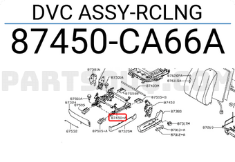 Nissan 87450CA66A DVC ASSY-RCLNG
