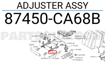 Nissan 87450CA68B ADJUSTER ASSY
