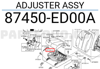 Nissan 87450ED00A ADJUSTER ASSY