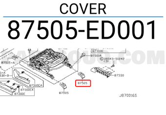 Nissan 87505ED001 COVER