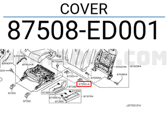 Nissan 87508ED001 COVER