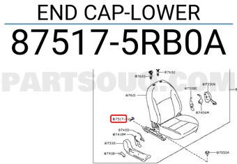 Nissan 875175RB0A END CAP-LOWER