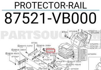 Nissan 87521VB000 PROTECTOR-RAIL