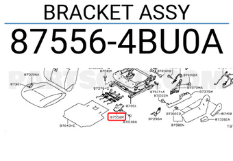 Nissan 875564BU0A BRACKET ASSY
