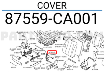 Nissan 87559CA001 COVER