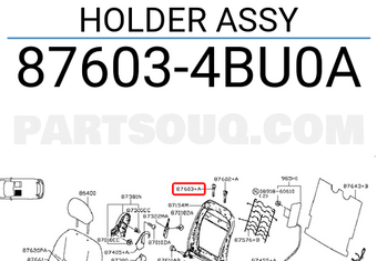 Nissan 876034BU0A HOLDER ASSY