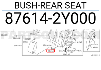 Nissan 876142Y000 BUSH-REAR SEAT