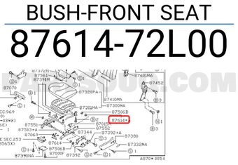 Nissan 8761472L00 BUSH-FRONT SEAT