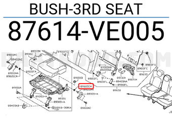 Nissan 87614VE005 BUSH-3RD SEAT