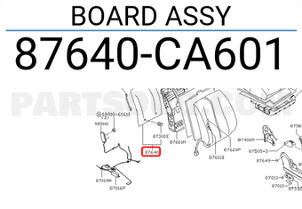 Nissan 87640CA601 BOARD ASSY