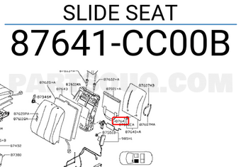Nissan 87641CC00B SLIDE SEAT