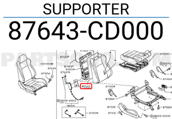 Nissan 87643CD000 SUPPORTER